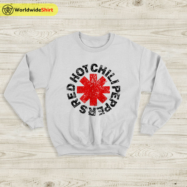 Red Hot Chili Peppers Sweatshirt Vintage RHCP Logo Sweatshirt - WorldWideShirt