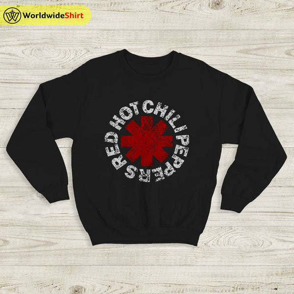 Red Hot Chili Peppers Sweatshirt Vintage RHCP Logo Sweatshirt - WorldWideShirt