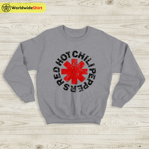 Red Hot Chili Peppers Sweatshirt Vintage RHCP Logo Sweatshirt - WorldWideShirt