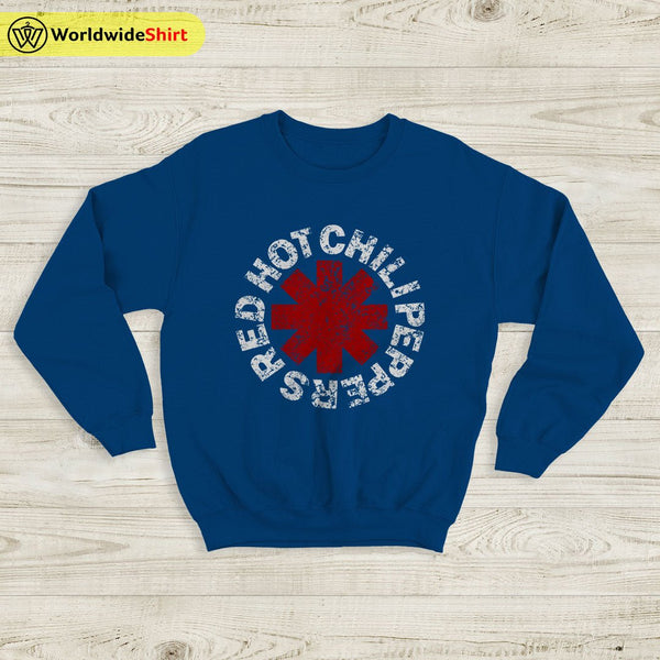 Red Hot Chili Peppers Sweatshirt Vintage RHCP Logo Sweatshirt - WorldWideShirt