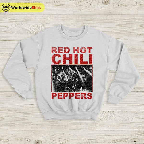 Red Hot Chili Peppers Sweatshirt Vintage Tour RHCP Sweatshirt - WorldWideShirt