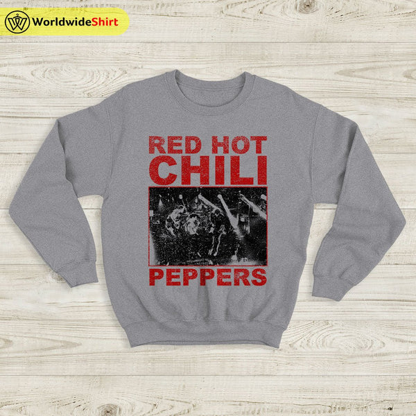 Red Hot Chili Peppers Sweatshirt Vintage Tour RHCP Sweatshirt - WorldWideShirt
