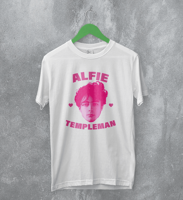 Retro Alfie Templeman T-Shirt Alfie Templeman Pop Shirt Vintage Music Tee - White - WorldWideShirt