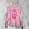 Retro Amine Sweatshirt Rapper Amine Shirt Vintage Aminé Hiphop Rap Music Crewneck - Light Pink - WorldWideShirt