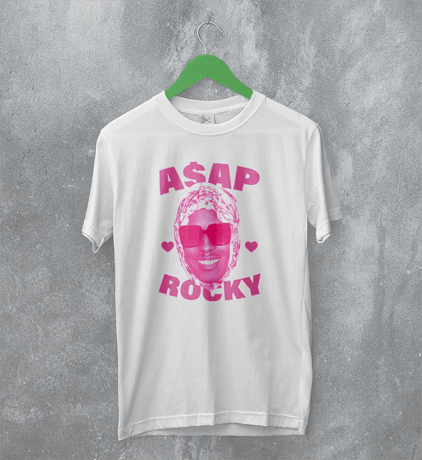 Retro Asap Rocky T-Shirt Vintage Flacko ASAP Rocky Rap Shirt Hiphop Tee - White - WorldWideShirt