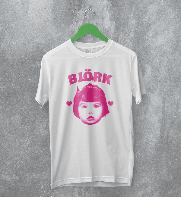 Retro Bjork TShirt Pop Bjork Shirt Vintage Greatest Hits Graphic Tee - White - WorldWideShirt