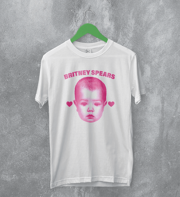 Retro Britney Spears T-Shirt Britney Spears Pop Princess Shirt Vintage Music Tee - White - WorldWideShirt