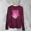 Retro Cardi B Sweatshirt Rap Cardi B Concert Shirt Music Rapper Crewneck - Red Maroon - WorldWideShirt