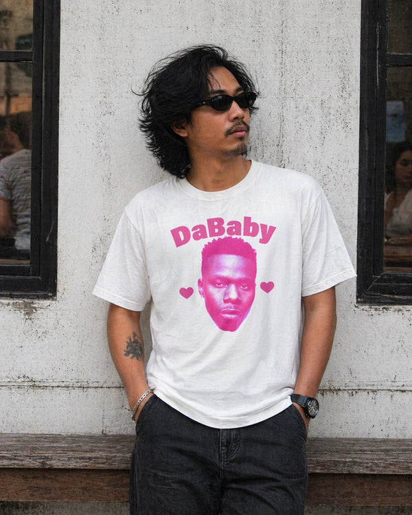 Retro DaBaby T-Shirt HipHop DaBaby Fans Shirt Vintage Baby Rapper Music Tee - White - WorldWideShirt