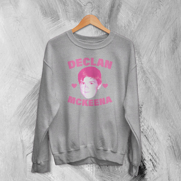 Retro Declan McKenna Sweatshirt Rock Face Declan McKenna Shirt Pop Rock Crewneck - Sport Grey - WorldWideShirt