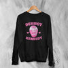 Retro Dermot Kennedy Sweatshirt Pop Dermot Kennedy Face Shirt Vintage Irish Singer Crewneck - Black - WorldWideShirt