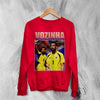 Retro Vozinha Sweatshirt, Vozinha Goalkeeper Shirt, Vintage Soccer Legend Crewneck - Red - WorldWideShirt