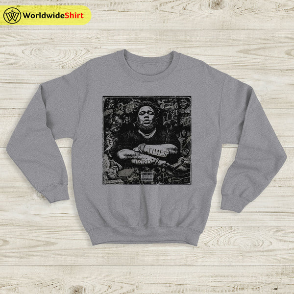 Rod Wave Sweatshirt Rod Wave Hard Times Sweater Rod Wave Merch - WorldWideShirt