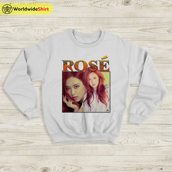 Rosé Raptee Vintage 90's Sweatshirt BLACKPINK Shirt KPOP Shirt - WorldWideShirt