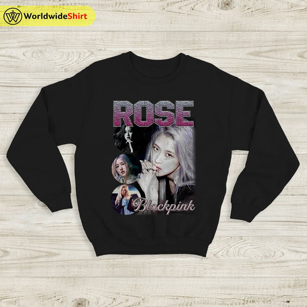 Rosé Vintage 90's Sweatshirt BLACKPINK Shirt KPOP Shirt - WorldWideShirt
