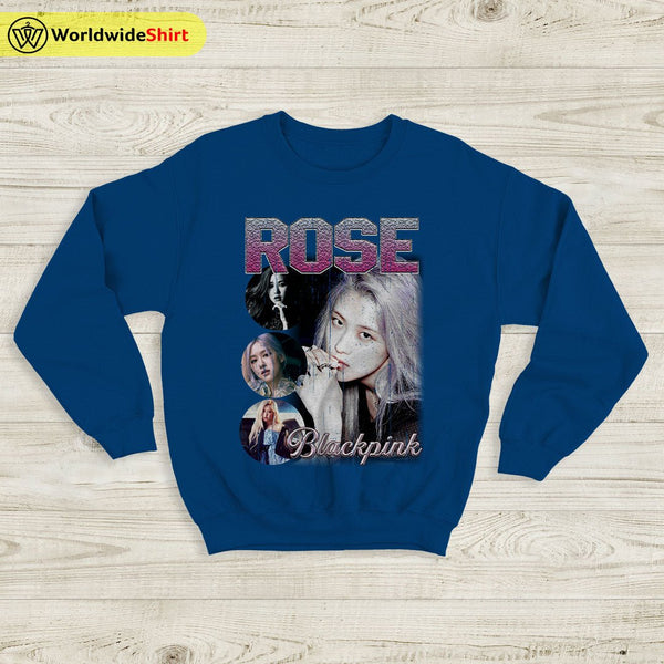 Rosé Vintage 90's Sweatshirt BLACKPINK Shirt KPOP Shirt - WorldWideShirt