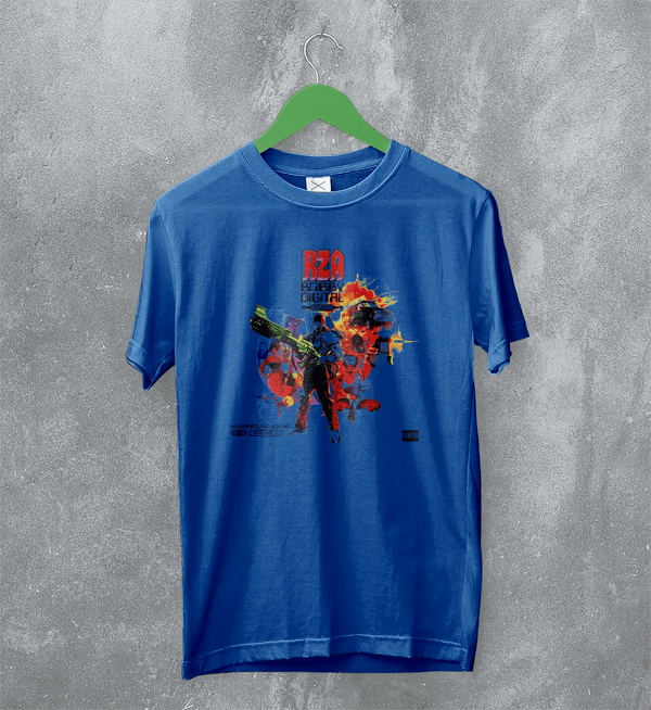 RZA Bobby Digital in Stereo T-Shirt Rap RZA Shirt Album 90s Music Merch - Royal Blue - WorldWideShirt
