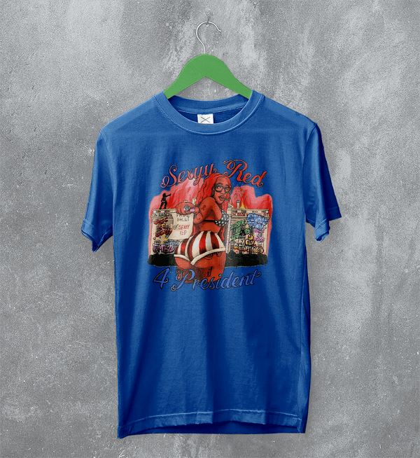 Sexyy Red Tour T-Shirt In Sexyy We Trust Shirt Sexyy Red For President Tee - Royal Blue - WorldWideShirt