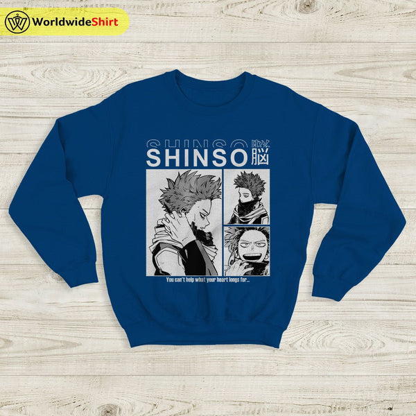 Shinso Aesthetic Sweatshirt Boku No Academia Shirt BNHA Merch - WorldWideShirt