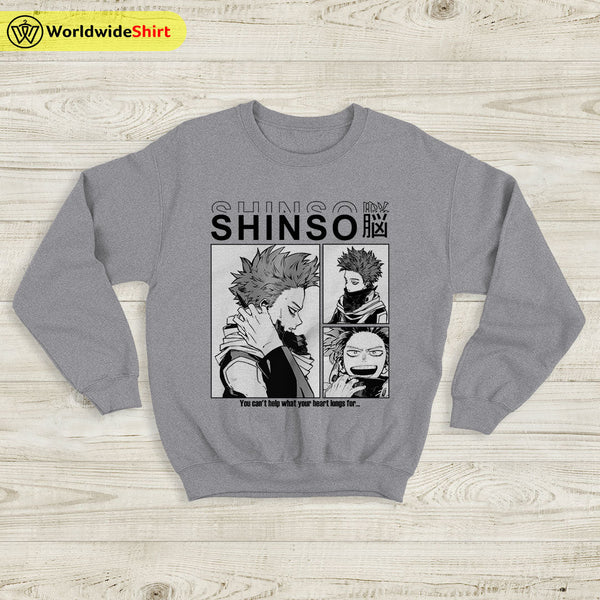 Shinso Aesthetic Sweatshirt Boku No Academia Shirt BNHA Merch - WorldWideShirt