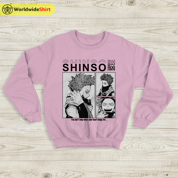 Shinso Aesthetic Sweatshirt Boku No Academia Shirt BNHA Merch - WorldWideShirt