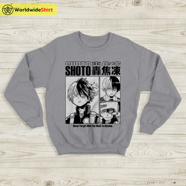 Shoto Aesthetic Sweatshirt Boku No Academia Shirt BNHA Merch - WorldWideShirt