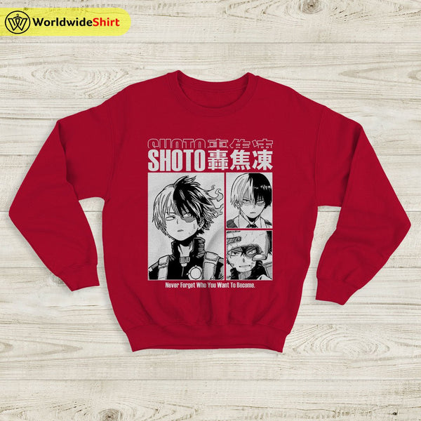 Shoto Aesthetic Sweatshirt Boku No Academia Shirt BNHA Merch - WorldWideShirt
