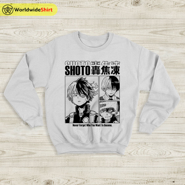 Shoto Aesthetic Sweatshirt Boku No Academia Shirt BNHA Merch - WorldWideShirt