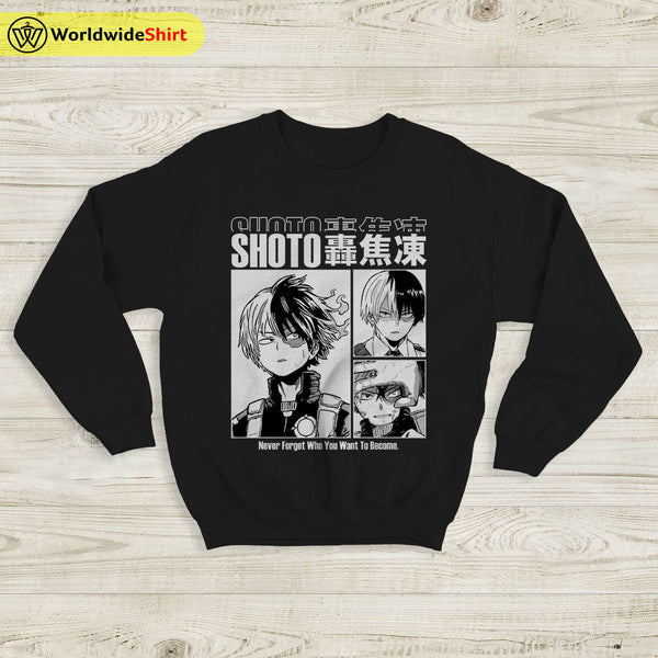 Shoto Aesthetic Sweatshirt Boku No Academia Shirt BNHA Merch - WorldWideShirt