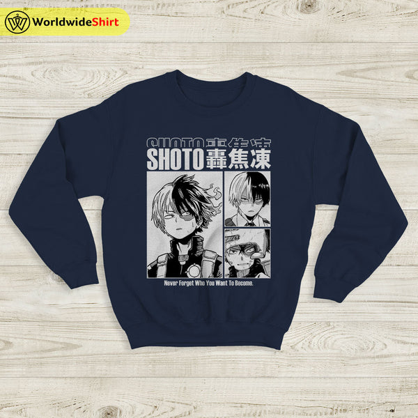 Shoto Aesthetic Sweatshirt Boku No Academia Shirt BNHA Merch - WorldWideShirt