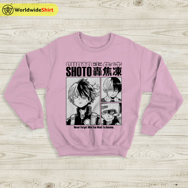Shoto Aesthetic Sweatshirt Boku No Academia Shirt BNHA Merch - WorldWideShirt
