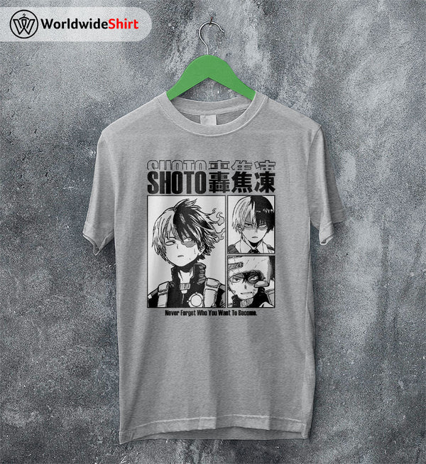 Shoto Aesthetic T-shirt Boku No Hero Academia Shirt BNHA Merch - WorldWideShirt