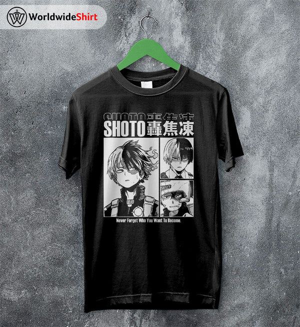Shoto Aesthetic T-shirt Boku No Hero Academia Shirt BNHA Merch - WorldWideShirt