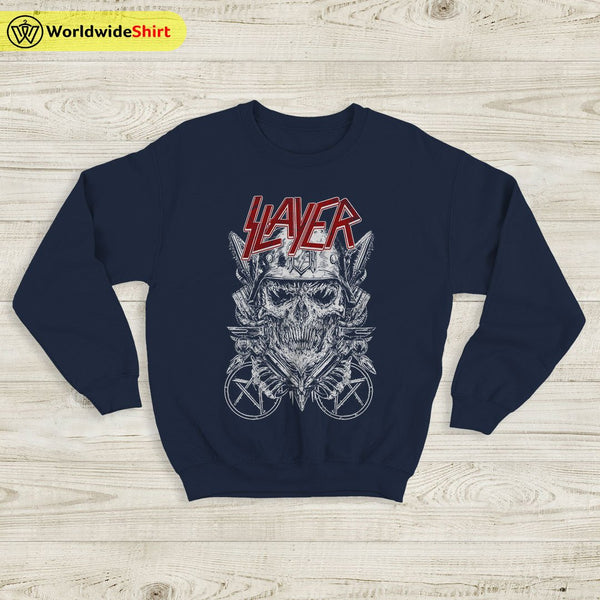Slayer Band Vintage 80's Tour Sweatshirt Slayer Band Shirt Metal Band - WorldWideShirt