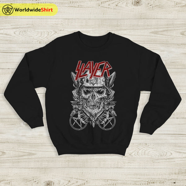 Slayer Band Vintage 80's Tour Sweatshirt Slayer Band Shirt Metal Band - WorldWideShirt