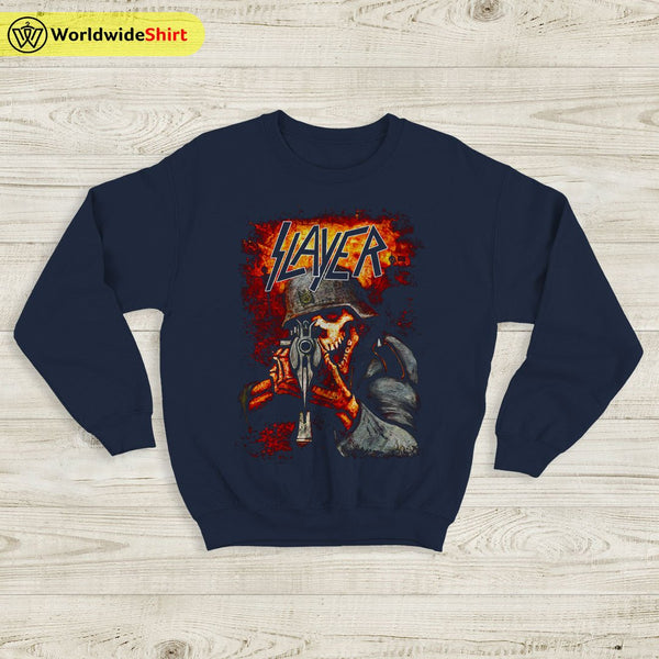 Slayer Band Vintage Tour Poster Sweatshirt Slayer Band Shirt Metal Band - WorldWideShirt