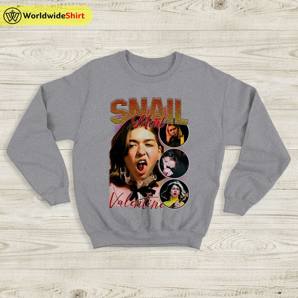 Snail Mail Valentine Vintage 90s Sweatshirt Snail Mail Shirt Music Shirt - WorldWideShirt