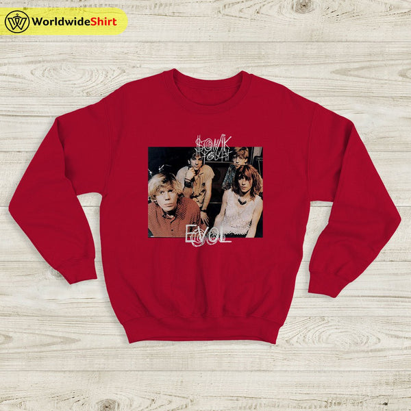 Sonic Youth Vintage Evol Tour Sweatshirt Sonic Youth Shirt Classic Rock - WorldWideShirt