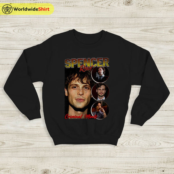 Spencer Reid Vintage 90's Sweatshirt Criminal Minds Shirt TV Shirt - WorldWideShirt
