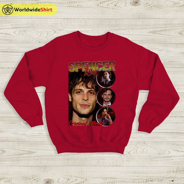 Spencer Reid Vintage 90's Sweatshirt Criminal Minds Shirt TV Shirt - WorldWideShirt