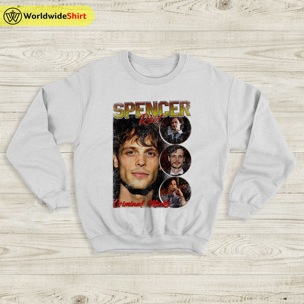 Spencer Reid Vintage 90's Sweatshirt Criminal Minds Shirt TV Shirt - WorldWideShirt