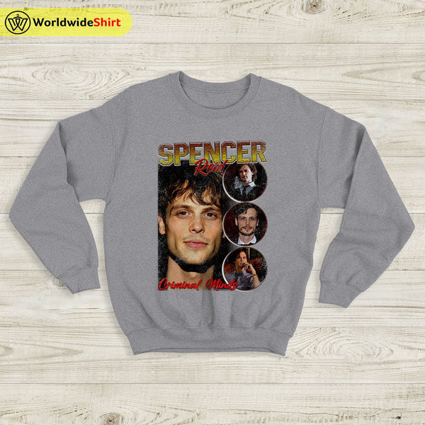 Spencer Reid Vintage 90's Sweatshirt Criminal Minds Shirt TV Shirt - WorldWideShirt