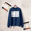 Spider Comic Fans Sweatshirt Spider Home Movie Shirt Superhero Crewneck - Navy Blue - WorldWideShirt