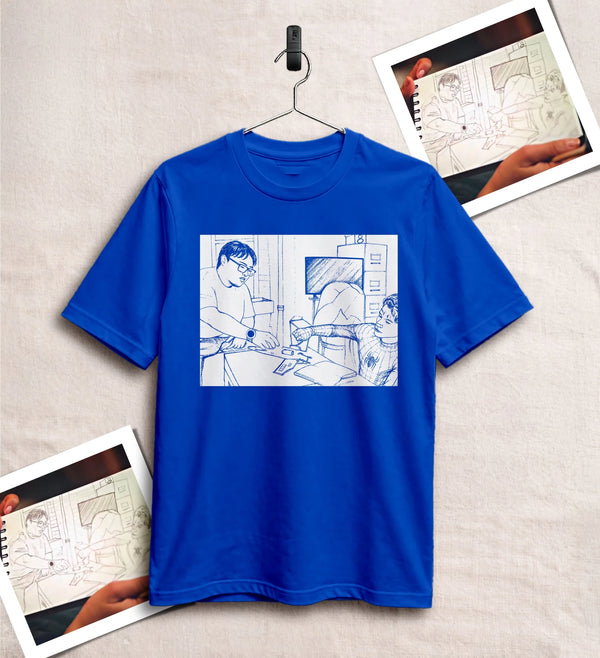 Spider Comic Fans T-Shirt Spider Home Movie Shirt Superhero Tee - Royal Blue - WorldWideShirt