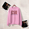 Spider Game Sweatshirt ESU Suit Shirt Empire State University Merch The ESU Suit Crewneck - Light Pink - WorldWideShirt