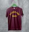 Stephen King Rules T-Shirt Movie Stephen King Shirt Film Quote Tee - Red Maroon - WorldWideShirt