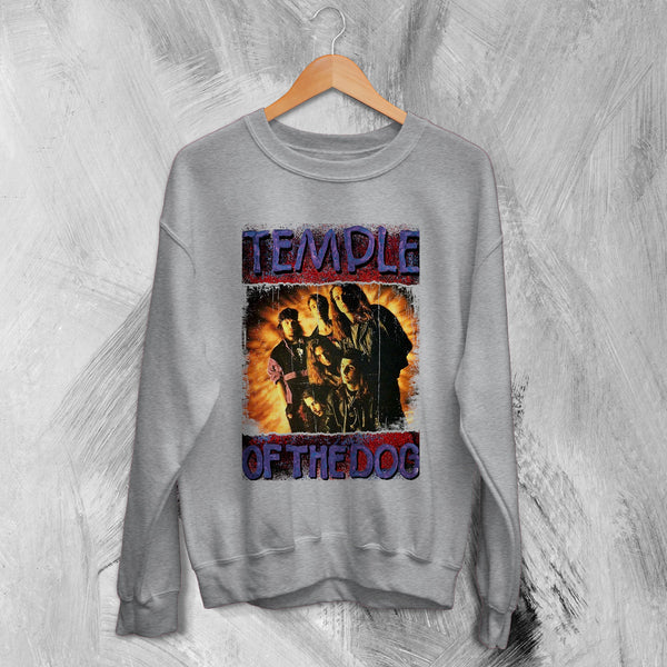 Temple Of The Dog Sweatshirt Vintage 90s Band Sweater Rock Tour Tee - WorldWideShirt