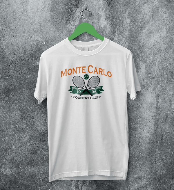 Tennis Sport T-shirt 1996 Monte Carlo Tennis Shirt County Club Merch - White - WorldWideShirt