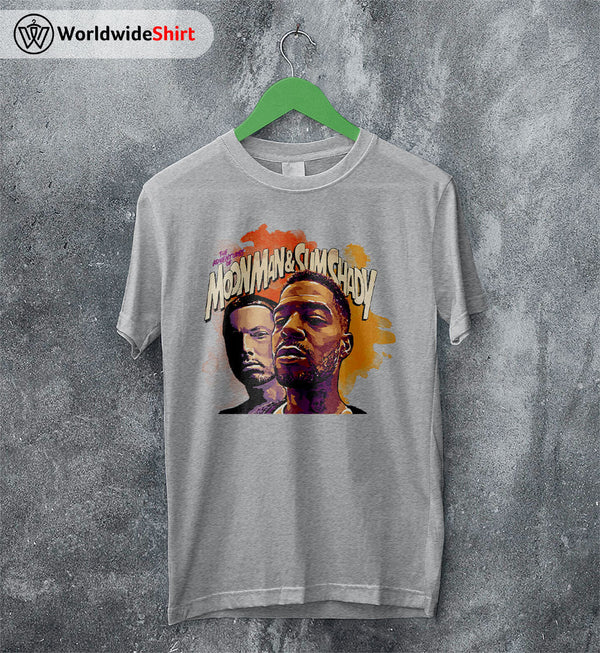 The Adventures Of Moon Man & Slim Shady T Shirt Kid Cudi Shirt Rapper Shirt - WorldWideShirt