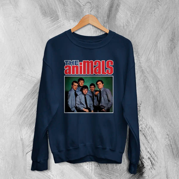 The Animals Sweatshirt Rock Band Shirt Eric Burdon 60s R&B Music Merch - Navy Blue - WorldWideShirt